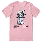 Yūjin Clothing Just Relax Cat T-Shirt with a laid-back cat graphic, made from soft, comfortable fabric for everyday wear.