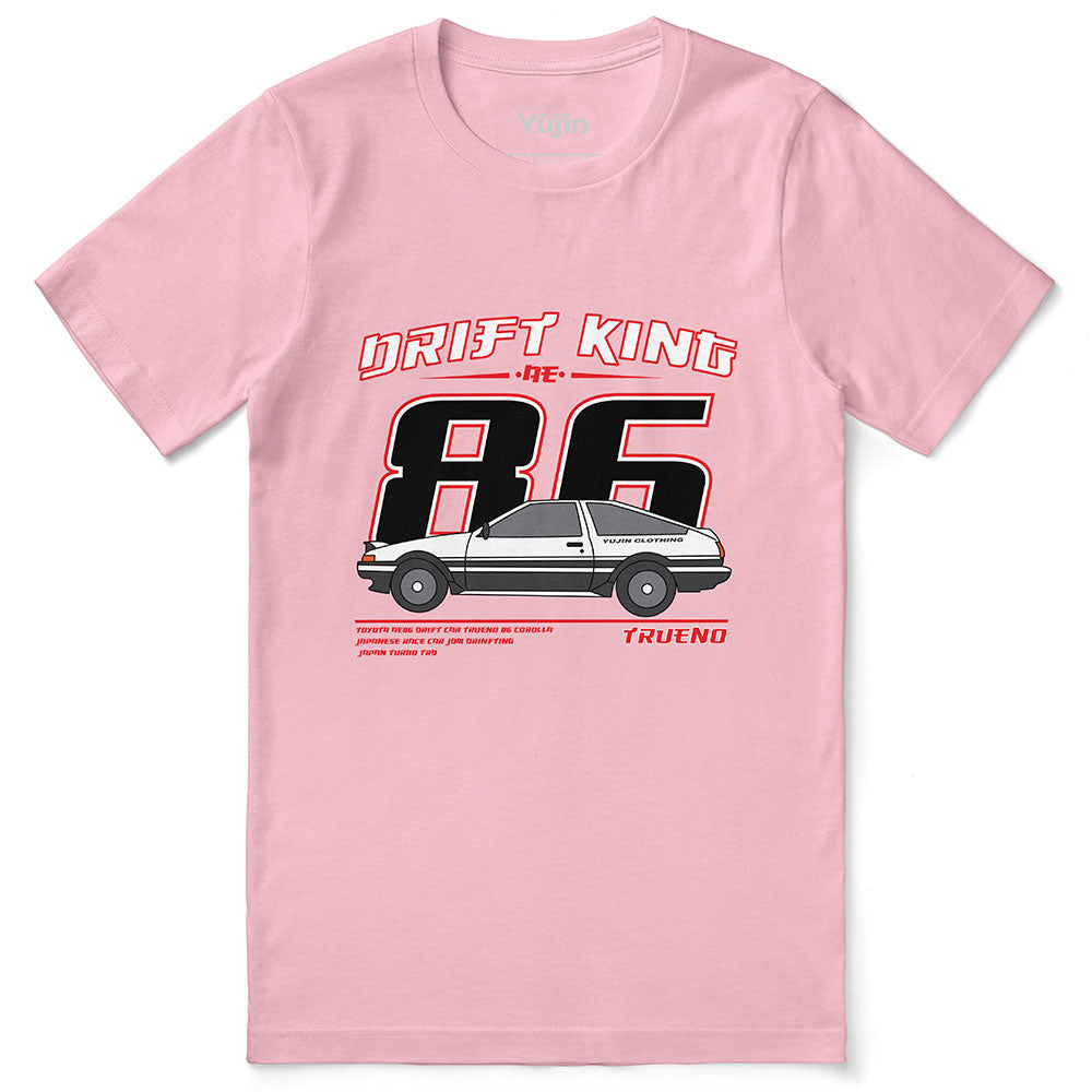 Yūjin Clothing Drift King T-Shirt featuring a graphic design, casual fit, and soft fabric for comfortable everyday wear.