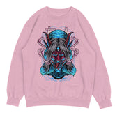 Yūjin Clothing Possessed sweatshirt featuring a bold graphic design and comfortable fit, perfect for casual wear.