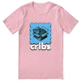 Yūjin Clothing Cribs Cat T-Shirt featuring a playful cat design on a casual cotton t-shirt for everyday wear.