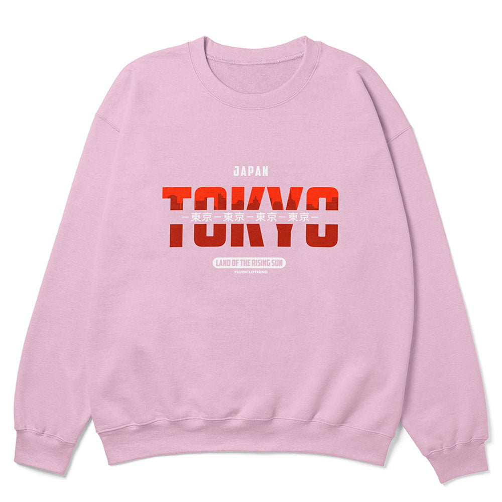 Japan Sweatshirt by Yūjin Clothing featuring a comfortable fit and stylish design, with a Japanese-inspired print on soft fabric.