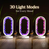Amethyst night light called Portal to Peace by Conscious Items, designed for stress relief with a calming glow.