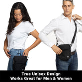 Shield Your Body SYB Phone Pouch Deluxe, a unisex mobile phone accessory with a sleek, protective design in black.