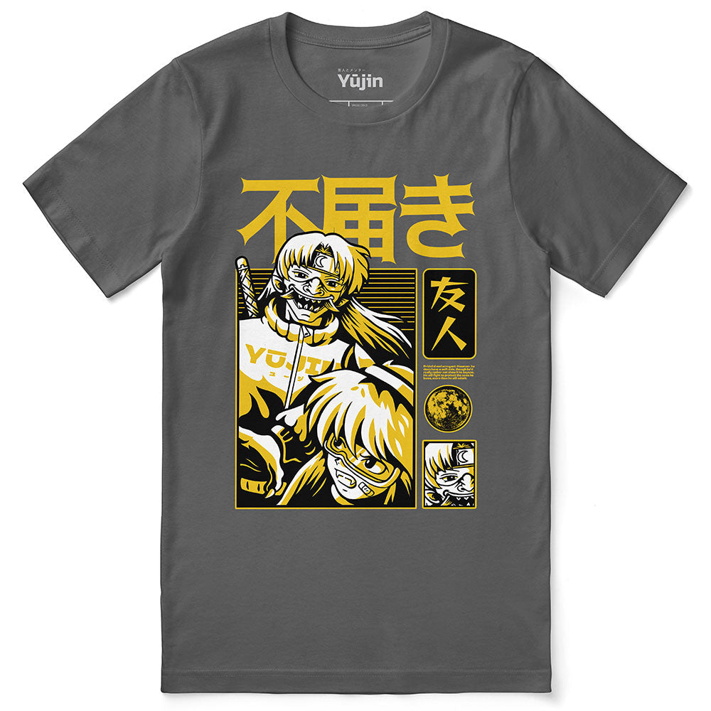 Yūjin Clothing Prideful T-Shirt featuring vibrant design on soft, comfortable fabric for casual wear and expressive style.