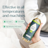 Puracy concentrated sulfate-free laundry detergent bottle with label and cap, suitable for gentle, eco-friendly laundry cleaning.