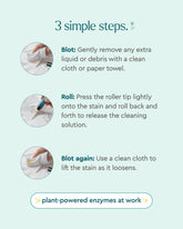 Puracy laundry stain remover bottle with label, designed to target and eliminate tough stains from clothing.