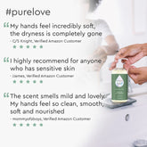 Puracy Gel Hand Soap in a pump dispenser, showing the clear gel formula and clean, minimalist bottle design on a white background.