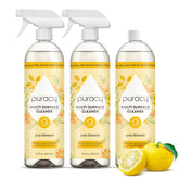Puracy Everyday Multi-Surface Cleaner bottle with spray nozzle, designed for cleaning various household surfaces.