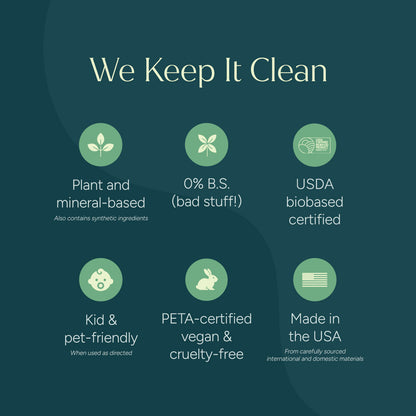 Puracy Everyday Multi-Surface Cleaner with Green Tea and Lime scent, showing a spray bottle on a clean surface.