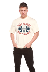 Mens Spun Bamboo graphic T-shirt made of bamboo viscose and organic cotton with a bold print on short sleeves.