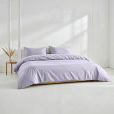 Elegant Luxe Australian Sateen pillowcase set from Italic, showcasing smooth, shiny fabric on a neatly made bed.