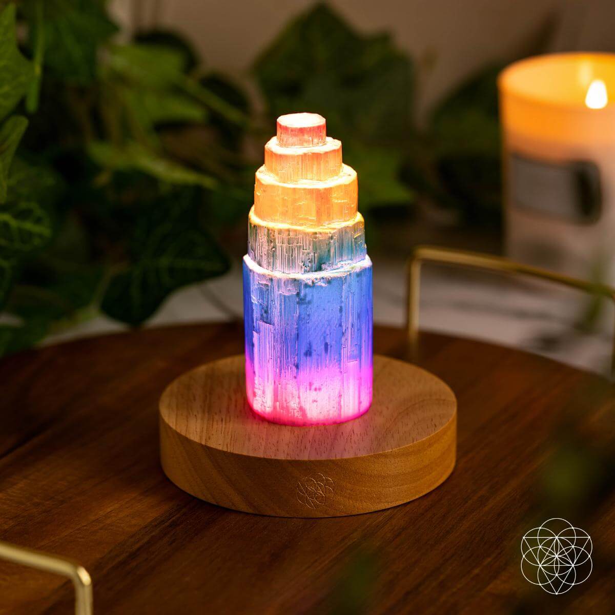 Rainbow’s Blessing - Selenite Tower of Peace &amp; Protection