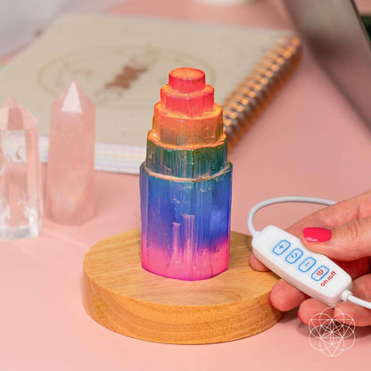 Rainbow’s Blessing - Selenite Tower of Peace &amp; Protection