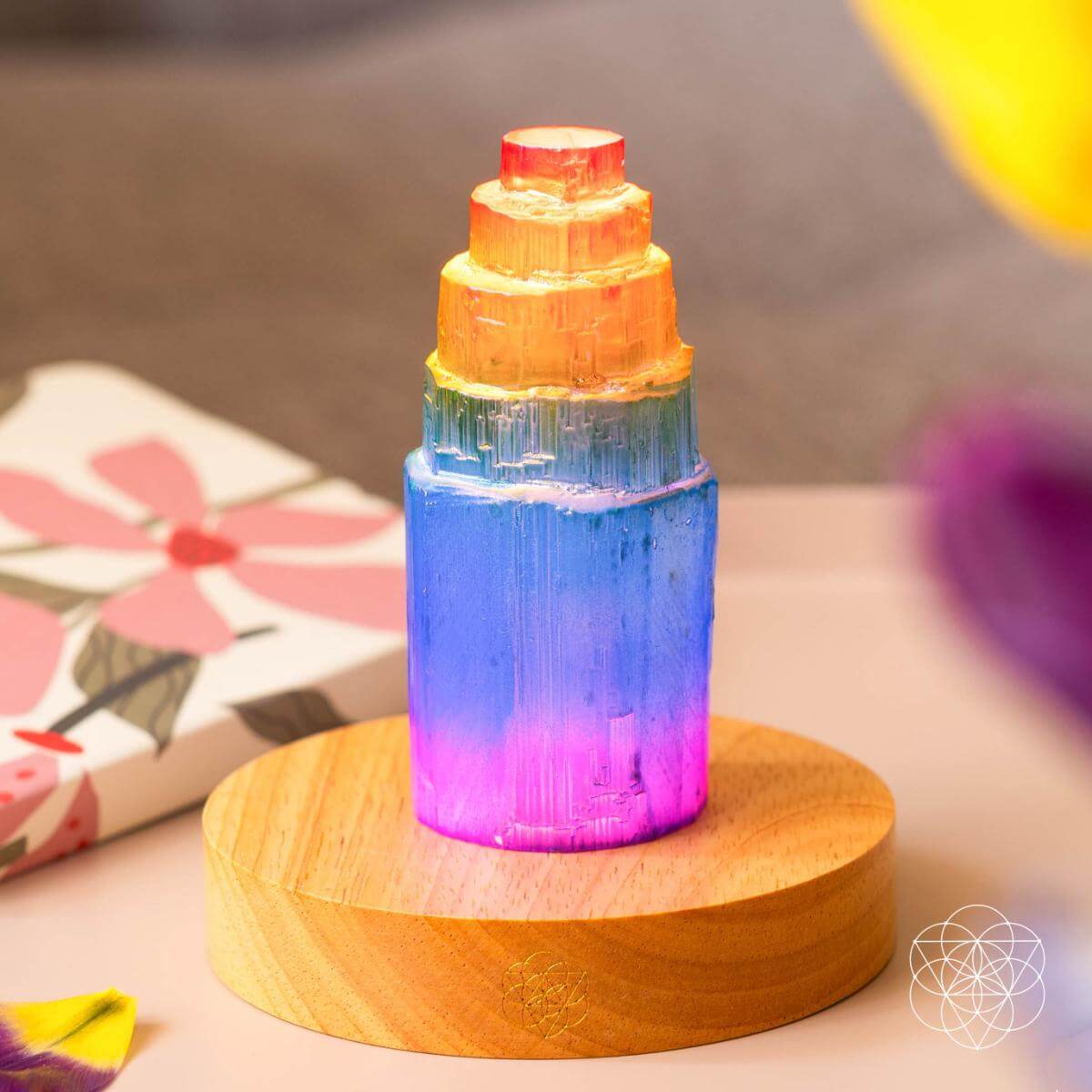 Rainbow’s Blessing - Selenite Tower of Peace &amp; Protection