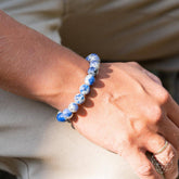 Rare K2 stone bracelet by Conscious Items featuring natural stones and intricate beadwork for spiritual adventure and style.