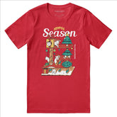Yūjin Clothing Joyful Season T-Shirt featuring a colorful, playful design on a comfortable cotton T-shirt.
