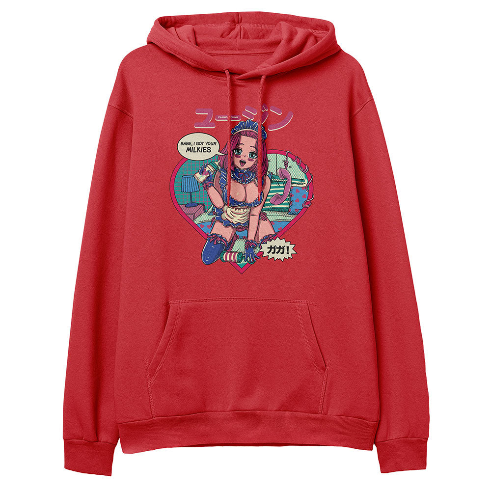Yūjin Clothing Got Your Milkies hoodie featuring a soft fabric, casual fit, and stylish design perfect for comfortable everyday wear.
