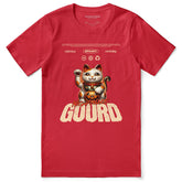 Yūjin Clothing Gourd Nightmare Cat T-Shirt featuring a spooky cat graphic on a black cotton tee.