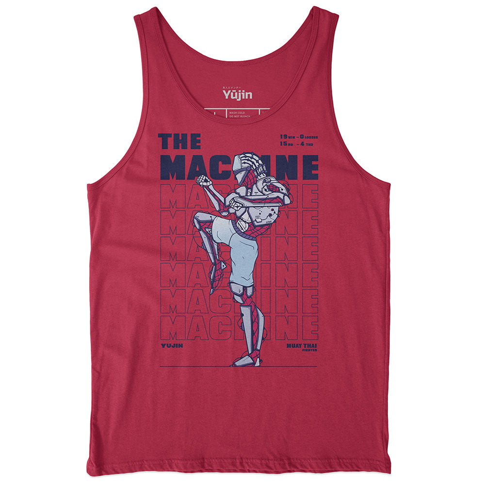 Yūjin Clothing Muay Thai Fighter tank top featuring athletic fit, breathable fabric, and martial arts-inspired design for active training.