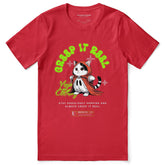 Yūjin Clothing Creep It Real cat T-shirt featuring a spooky cat design on black fabric, casual and comfortable for everyday wear.
