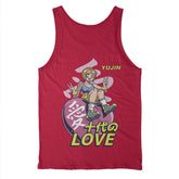 Yūjin Clothing Love Tank Top featuring a sleeveless design with a stylish print, perfect for casual wear.