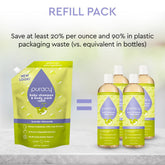 Puracy Baby Shampoo & Body Wash refill pack, tear-free formula, 12-pack, gentle and natural for soothing baby skin and hair.