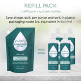 Puracy silicone-free conditioner refill pack with dimethicone and sulfate-free formula, perfect for nourishing hair.