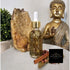 Rich Bitch Conjure High John Oil in a glass bottle, luxurious hoodoo conjure oil for power, overcoming obstacles, and victory.