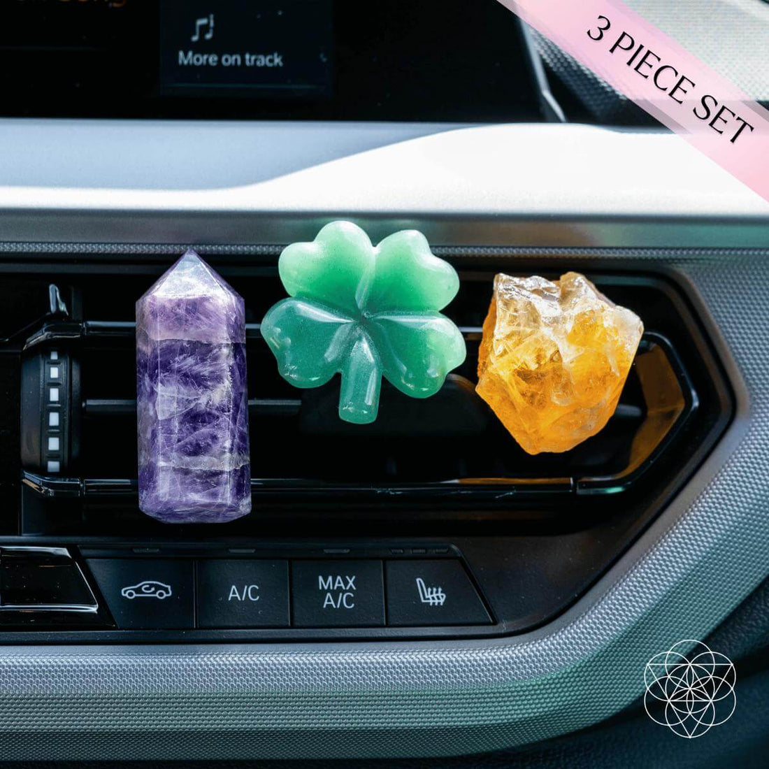 Conscious Items Road Guardians Lucky Car Crystal Kit with various crystals for positive energy and protection in your vehicle.