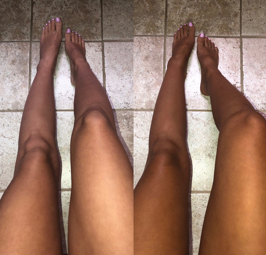 Rose Gold Sunless Rapid Rinse Self Tanning Mousse in dark neutral bronze, shown as a whipped foam in a self-tanner product image.
