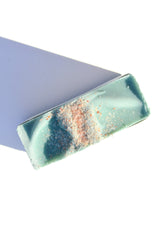 Salt + Sea Bar handmade tallow and goat milk soap bar from Pretty Farm Girl, showing a rustic soap bar with natural ingredients.