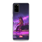 Cyber Girl Samsung phone case by Yūjin Clothing featuring a vibrant cyber-inspired design on a protective accessory.