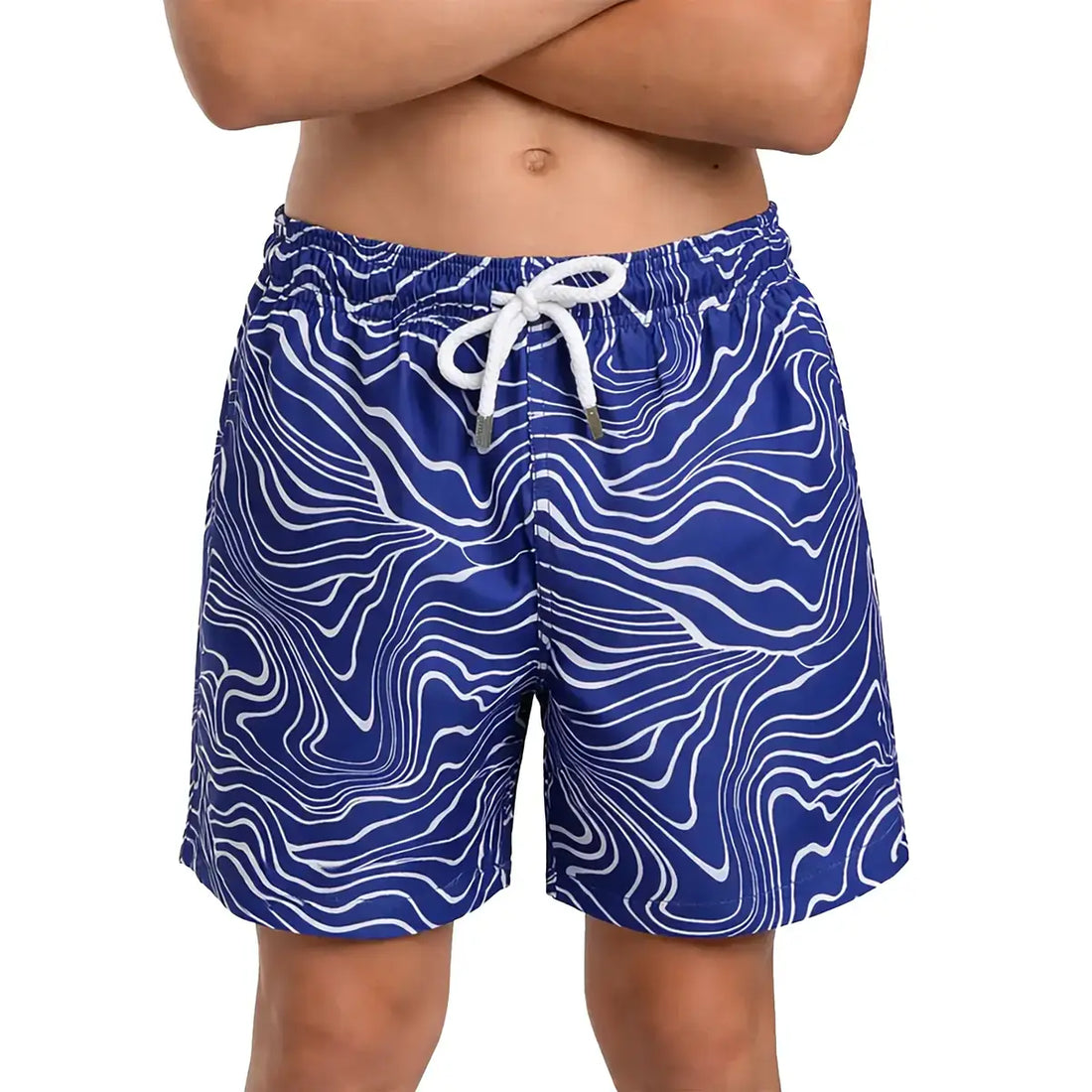 Boys Hybrid Swim &amp; Play Shorts – Sand Waves - Harbor and Surf