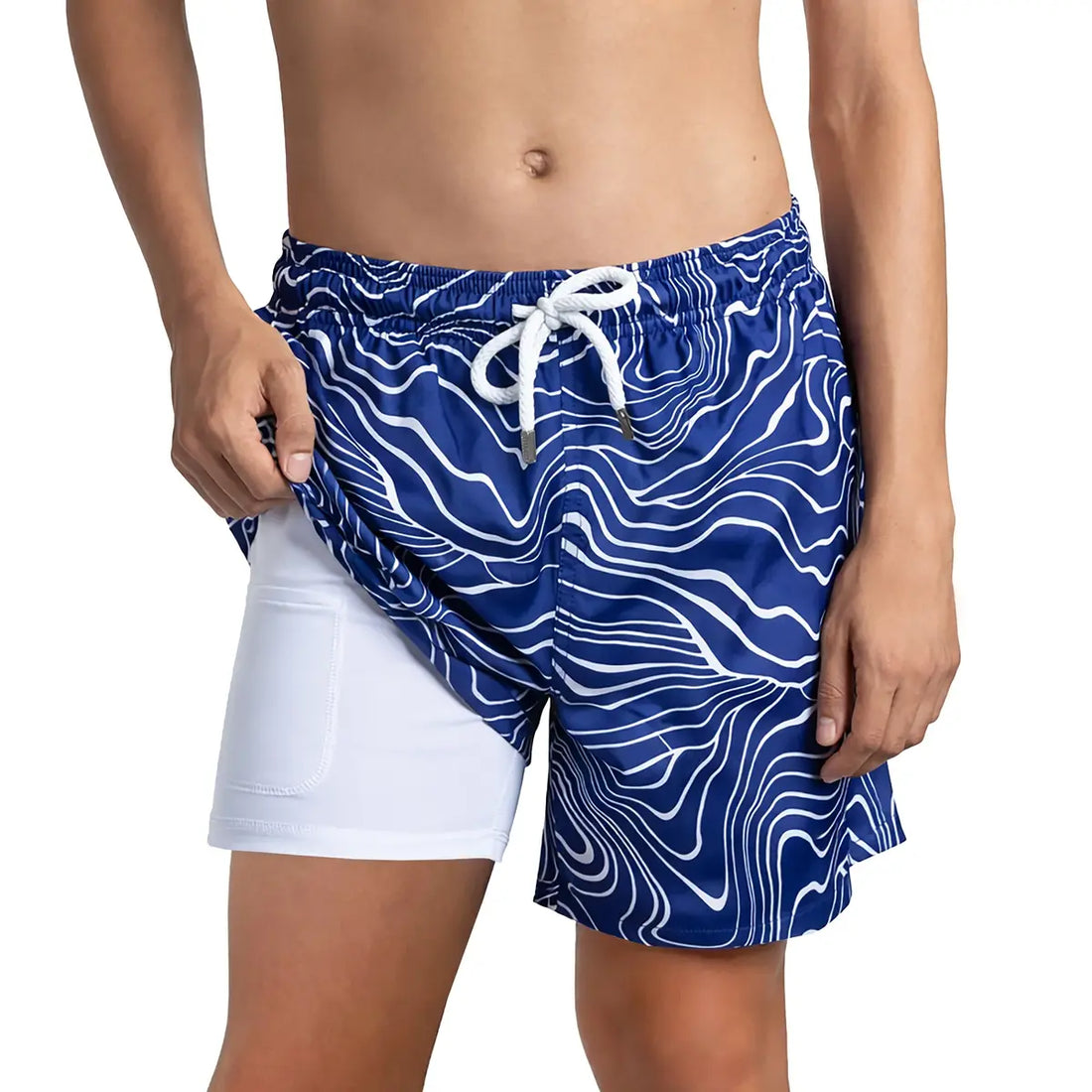 Boys Hybrid Swim &amp; Play Shorts – Sand Waves - Harbor and Surf