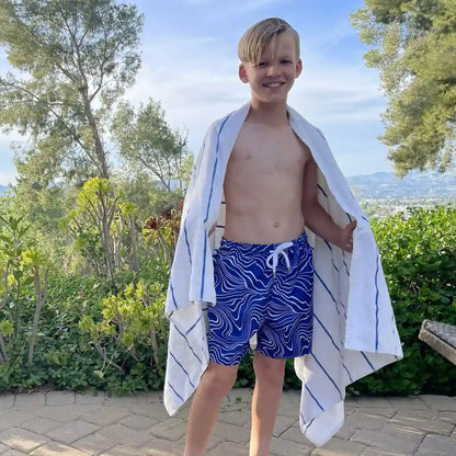 Boys Hybrid Swim &amp; Play Shorts – Sand Waves - Harbor and Surf