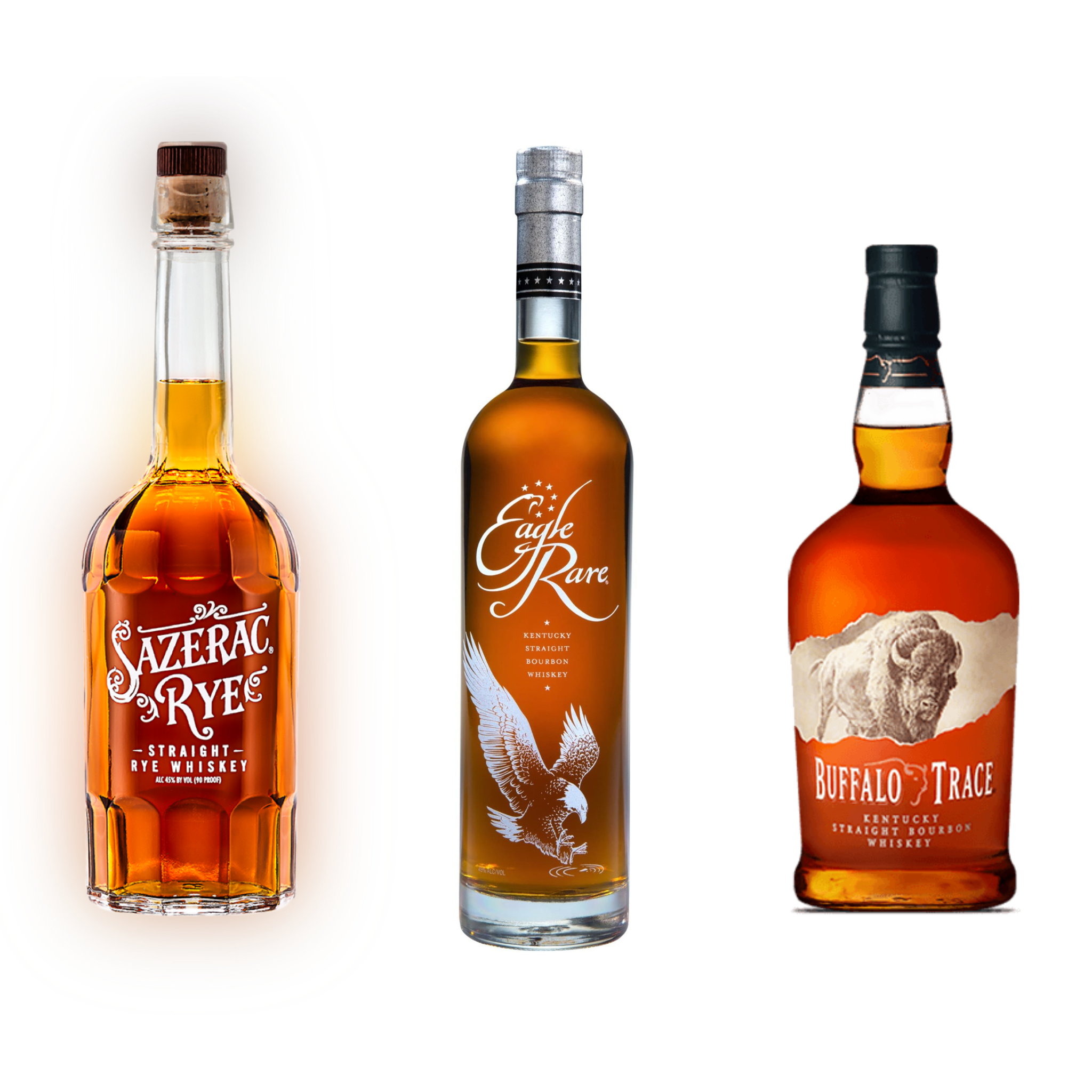 Sazerac Rye & Eagle Rare & Buffalo Trace
