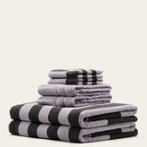 Set of three luxurious Shadmoor Australian Cotton Towels by Italic, featuring plush, soft, and absorbent bath towels for home use.