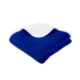 Navy blue Shield Your Body SYB baby blanket for infants and toddlers, soft and cozy for gentle comfort.