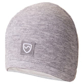 Shield Your Body SYB Baby Beanie on a baby, soft knit hat with a folded brim, designed for infants and toddlers.