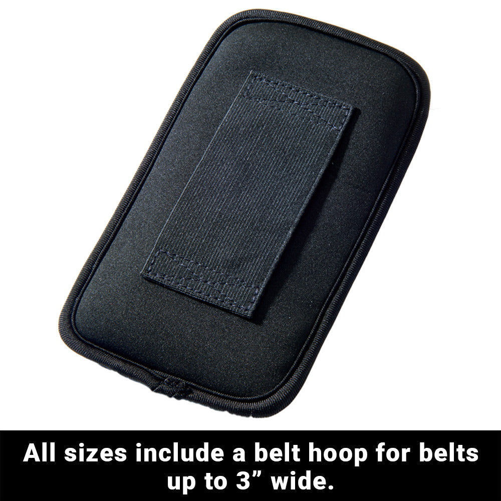 Black Shield Your Body SYB Phone Pouch for mobile phones, featuring a spacious design for easy access and secure protection.