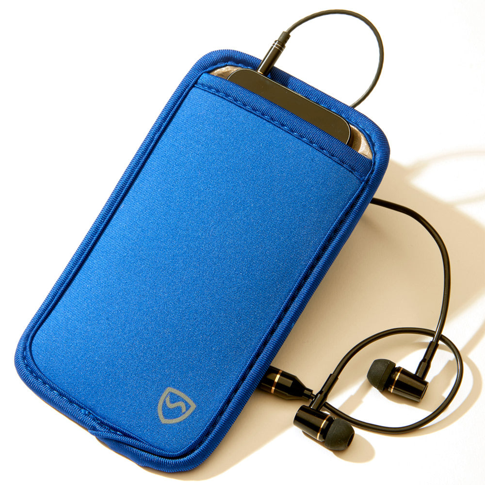 Black Shield Your Body SYB Phone Pouch for mobile phones, featuring a spacious design for secure carrying of accessories.
