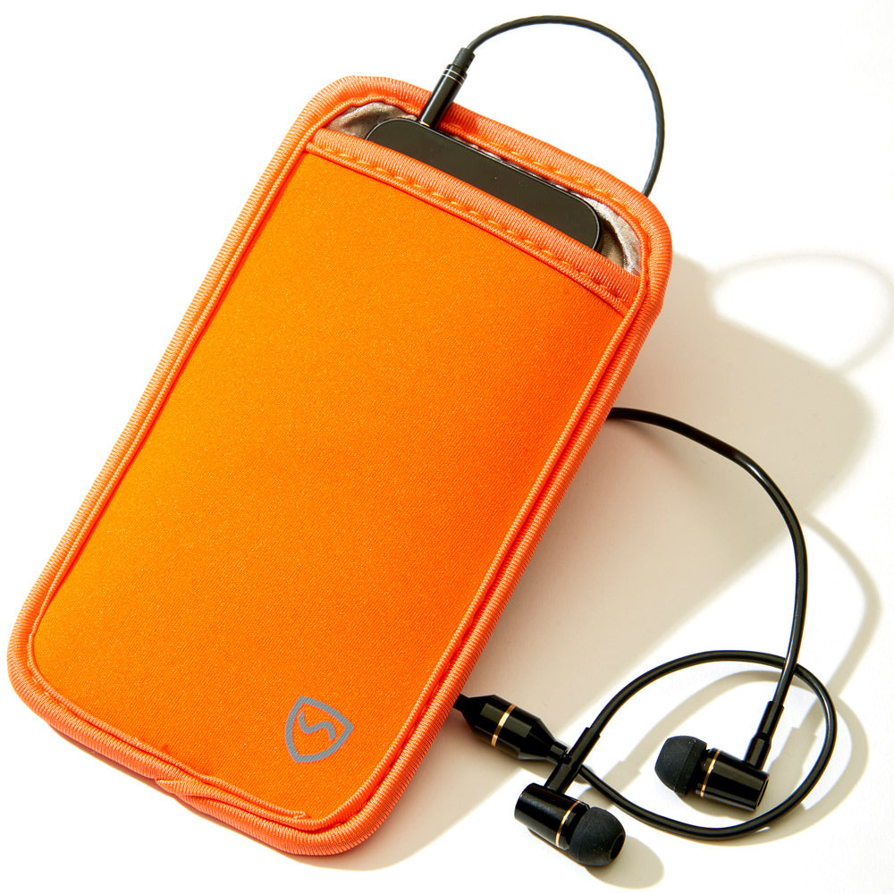 Black Shield Your Body SYB Phone Pouch for mobile phones, large size, durable protective accessory for smartphones.