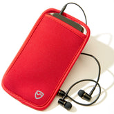 Large black Shield Your Body SYB phone pouch, a mobile phone accessory with secure closure and durable material.