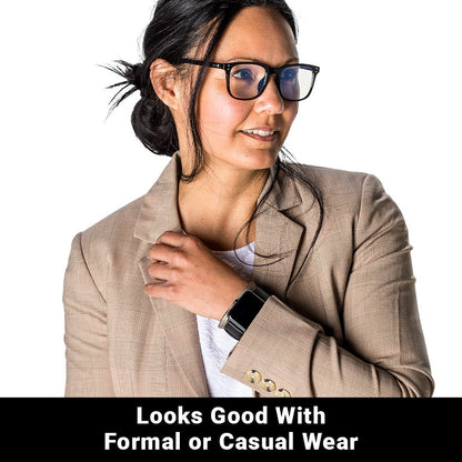 Shield Your Body wristband worn on woman&