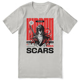 Yūjin Clothing Hidden Scars T-Shirt featuring a stylish design with a comfortable fit and unique graphic print.