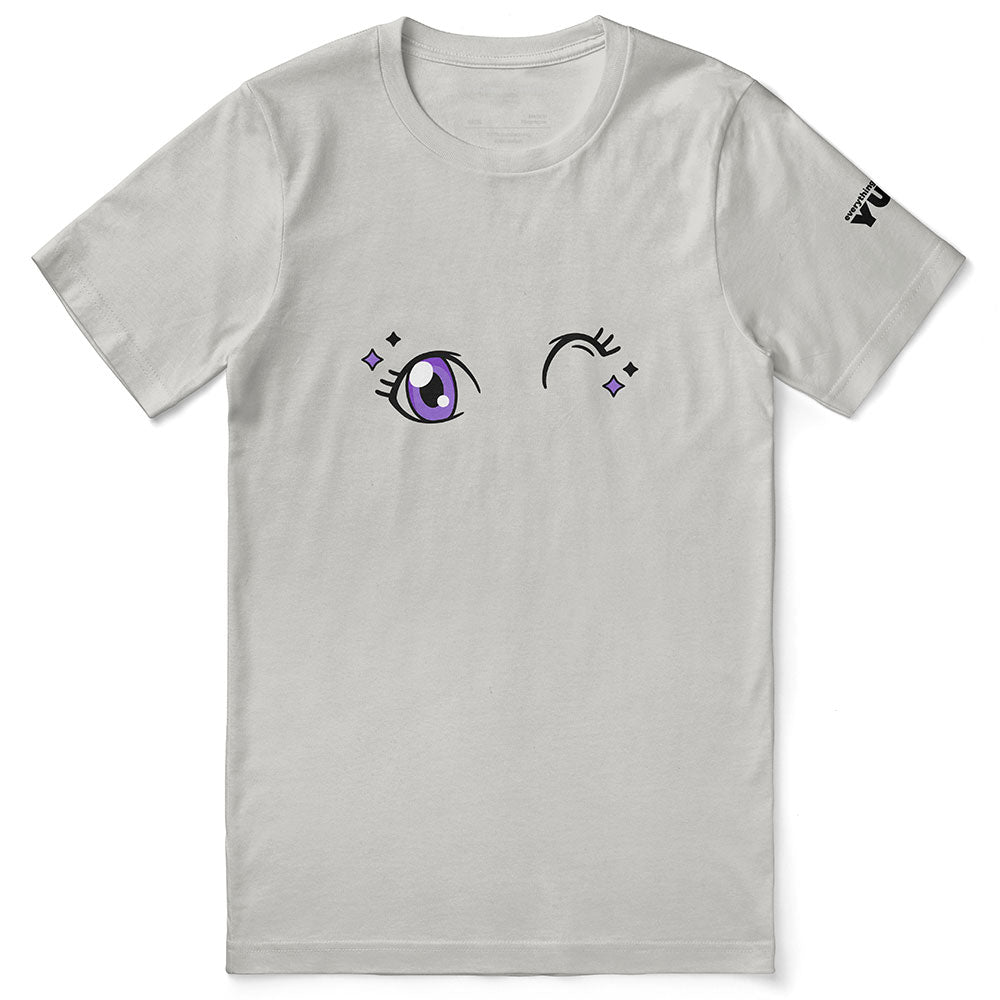Yūjin Clothing "Everything Will Be Alright" T-Shirt with white fabric, black printed message, casual fit, and classic crew neck style.