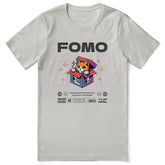 Yūjin Clothing FOMO Cat T-Shirt featuring a playful cat graphic on a comfortable casual tee.