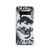Yūjin Clothing Circle Of Life Cat Samsung® Snap Phone Case with vibrant, artistic design featuring a cat and circular pattern.