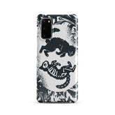 Circle of Life cat Samsung® Snap Case by Yūjin Clothing featuring a colorful, artistic cat design for Samsung phones.