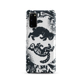 Yūjin Clothing Circle Of Life Cat Samsung® Snap Case showing a detailed design of a cat within a circular motif on a phone case.